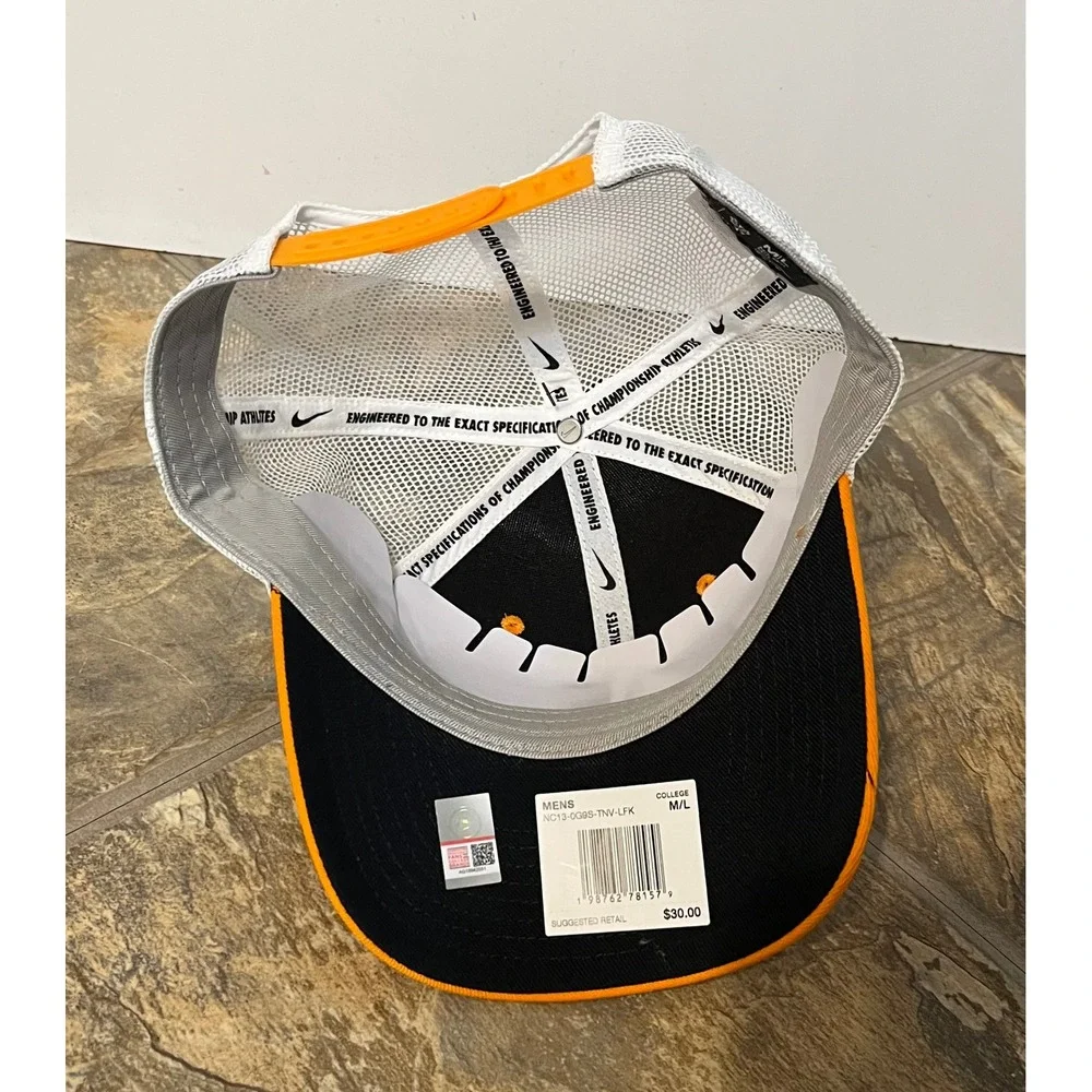 Nike Rise Cap Tennessee Volunteers Mens M/L Orange New Trucker Hat
